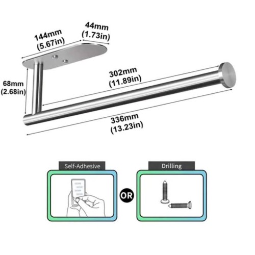 Stainless Wall Mounted Paper Towel Holder
