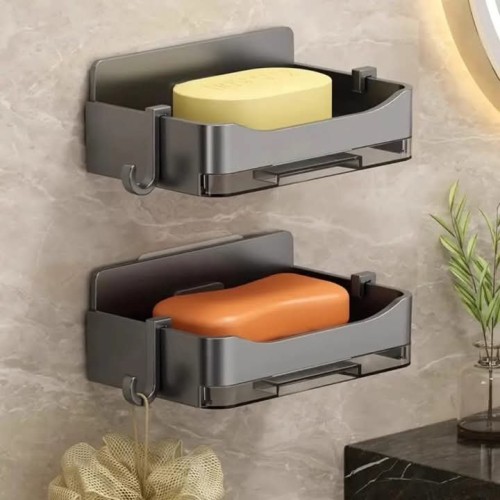 Single Soap Dish With Draining Tray