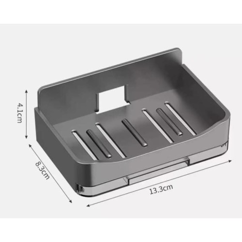 Single Soap Dish With Draining Tray Single Soap Dish With Draining Tray