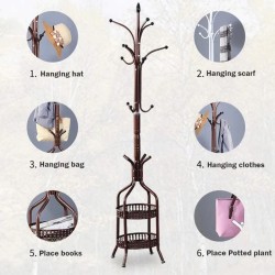 Heavy Duty Wrought Iron Coat/Handbag Floor Standing Rack