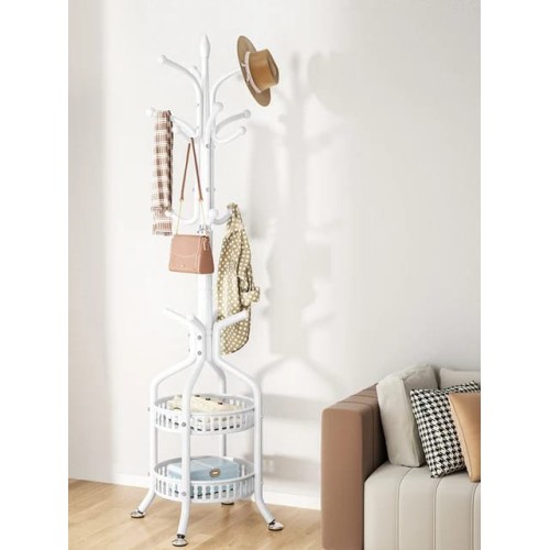 Heavy Duty Wrought Iron Coat/Handbag Floor Standing Rack