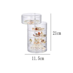 5 Layer Acrylic Rotating Jewelry Storage Box