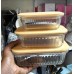 Ribbed Glass Food Storage