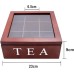 9 Grid Bamboo Tea Bag Organizer 9 Grid Bamboo Tea Bag Organizer