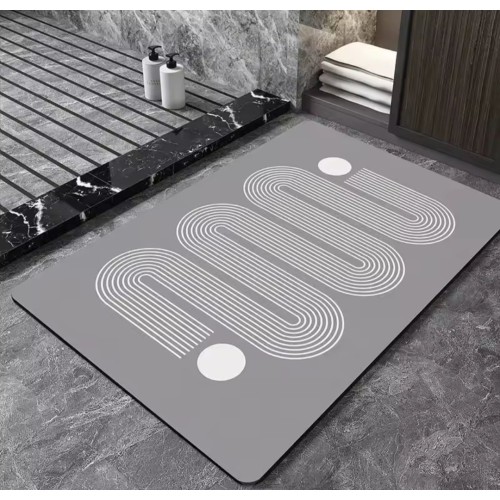 Rectangular Absorbent Bathroom Mat – 50x80 cm Instant Dry Rubber Bath Mat Rectangular Absorbent Bathroom Mat – 50x80 cm Instant Dry Rubber Bath Mat
