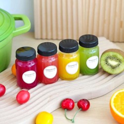 5 pcs Gingershot Glass Bottles