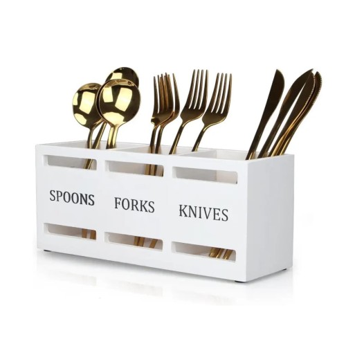 Classic Wooden Cutlery Holder
