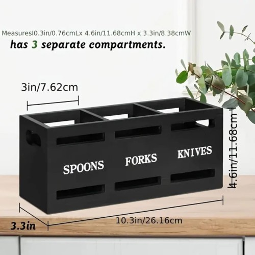 Classic Wooden Cutlery Holder