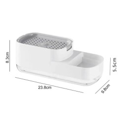 3-In-1 Kitchen Soap Pump With Sponge