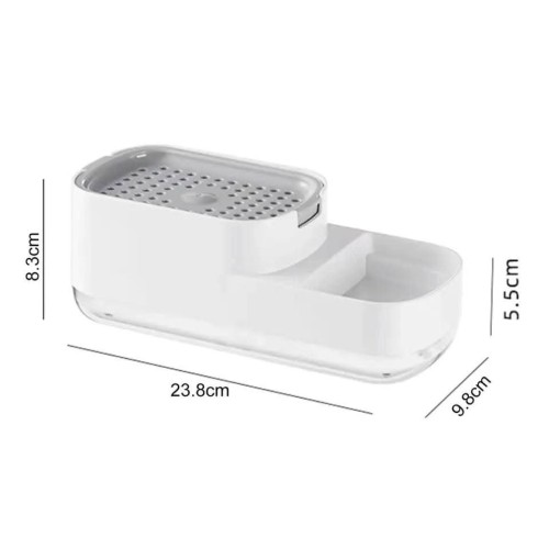 3-In-1 Kitchen Soap Pump With Sponge 3-In-1 Kitchen Soap Pump With Sponge