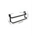 Double Layer Over Cabinet Towel Rack Double Layer Over Cabinet Towel Rack
