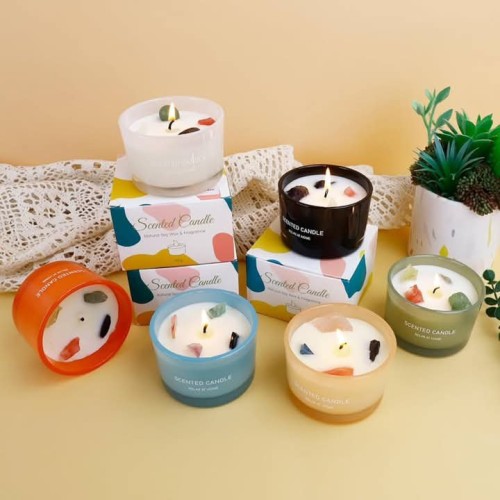 Crystal Stones Scented Candle Crystal Stones Scented Candle