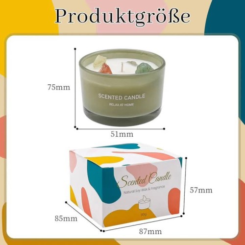 Crystal Stones Scented Candle Crystal Stones Scented Candle