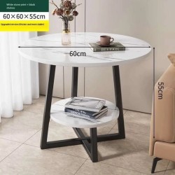 Modern Double Layer Round Side Table