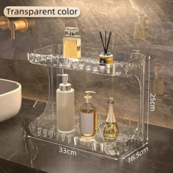 Acrylic Double Layer Vanity/ Cosmetic Organizer