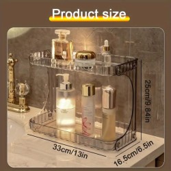 Acrylic Double Layer Vanity/ Cosmetic Organizer