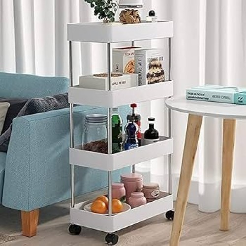 4 Layer Multi-Purpose Rolling Storage Rack