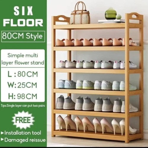 6 Layer Bamboo Shoe Rack 6 Layer Bamboo Shoe Rack