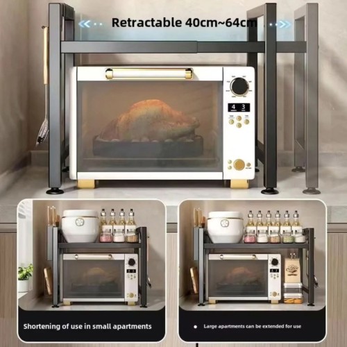 Single Layer Heavy-duty Adjustable Microwave Stand