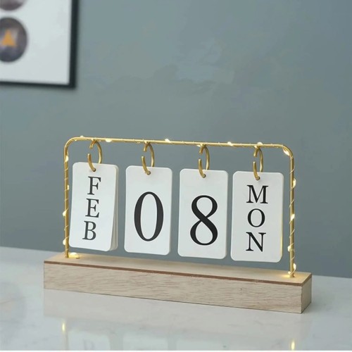 Desktop Calendar With Lights