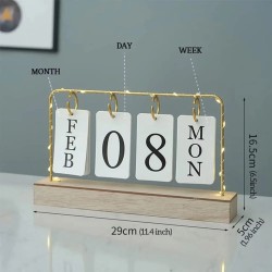 Desktop Calendar With Lights