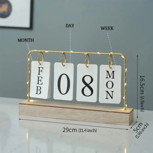 Desktop Calendar With Lights
