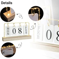 Desktop Calendar With Lights