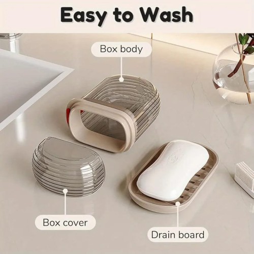 Portable Travel Soap Dish & Toothbrush Holder Set