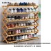 6-Tier Foldable Bamboo Shoe Rack