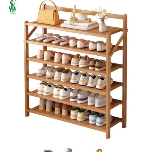 6-Tier Foldable Bamboo Shoe Rack 6-Tier Foldable Bamboo Shoe Rack