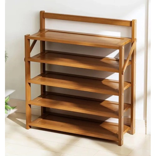 6-Tier Foldable Bamboo Shoe Rack
