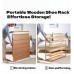 6-Tier Foldable Bamboo Shoe Rack 6-Tier Foldable Bamboo Shoe Rack