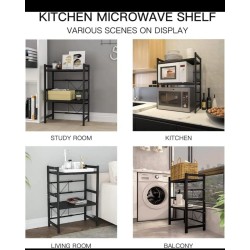 Double Layer Heavy-duty Adjustable Microwave Stand