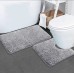 2Pcs Thick Microfibre Bathmats/ Toilet mats