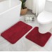 2Pcs Thick Microfibre Bathmats/ Toilet mats