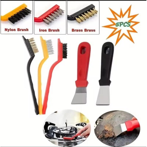 3Pcs Scraper Wire Cooker Brushes