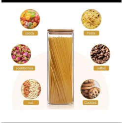 2000ml Rectangular Glass Spaghetti Jar