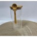 Glass Jar With Bamboo Lid & Spoon
