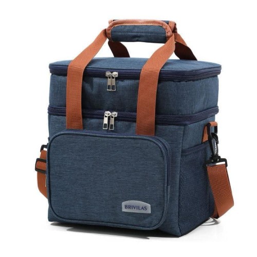 Double Layer Insulated Lunch Bag
