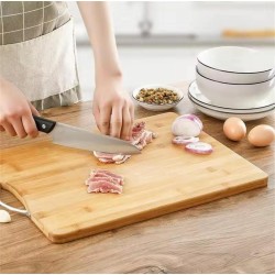 Heavy Wooden Chopping Board With Metallic Handle Heavy Wooden Chopping Board With Metallic Handle