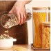 200ML Glass Spaghetti/ Cereal Jar With Airtight Bamboo Lid