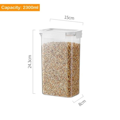 2300ML Quality Airtight Stackable Acrylic Cereal Containers