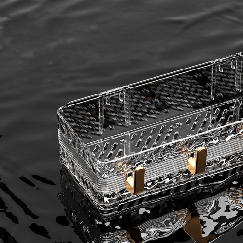 Wave Patterned Acrylic Bathroom Shelf Wave Patterned Acrylic Bathroom Shelf