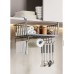 4 in 1 Metallic Under Shelf Rack with Hooks – Black Organizer for Kitchen & Closet 4 in 1 Metallic Under Shelf Rack with Hooks – Black Organizer for Kitchen & Closet