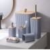 6 in 1 Bathroom Accessories Set with Wooden Top
