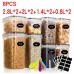 8pcs Pantry Storage Containers – Airtight, Large Capacity Set 8pcs Pantry Storage Containers – Airtight, Large Capacity Set