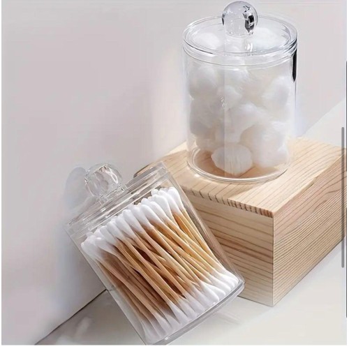 Acrylic Bathroom Organizer – Dustproof Swab & Pad Storage Acrylic Bathroom Organizer – Dustproof Swab & Pad Storage