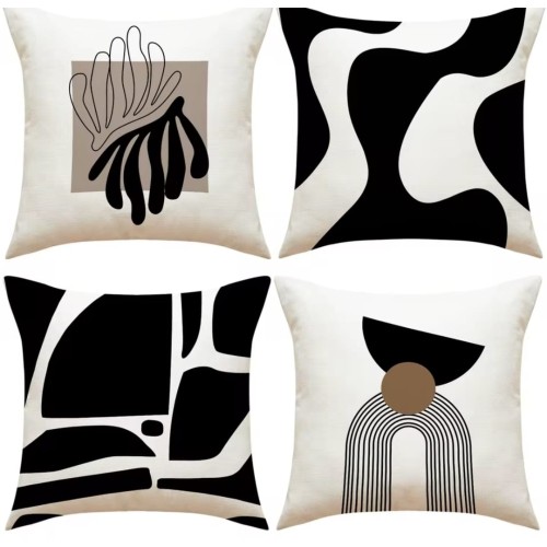 Abstract Decorative Throw Pillow Covers 45x45cm – Modern Sofa Cushion Covers