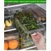 4pcs Stackable Acrylic Fridge Organizer Bins with Lids