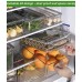 4pcs Stackable Acrylic Fridge Organizer Bins with Lids